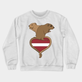 Gerbil Latvia (light) Crewneck Sweatshirt